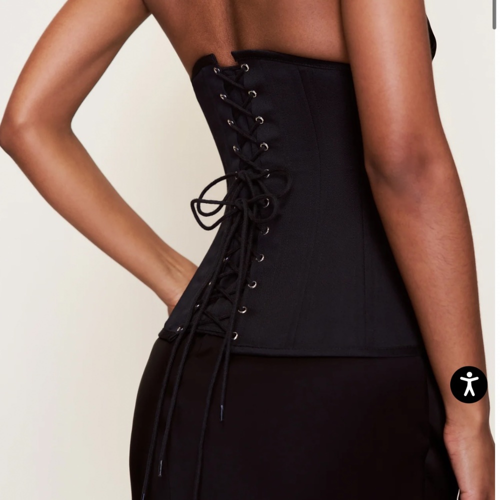 Guizio Black Lorient Waist Corset, Sz. SM. **NWT** - Picture 3 of 9